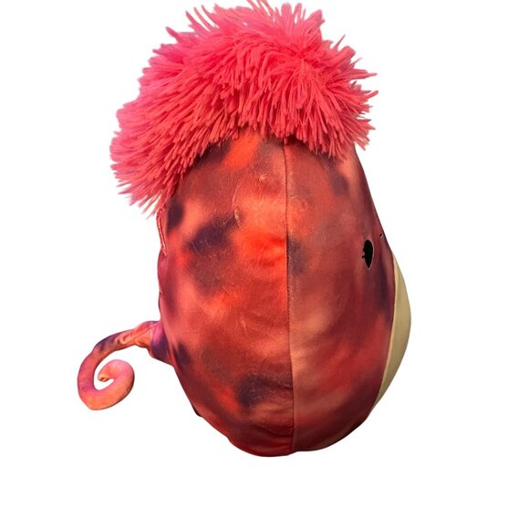 10" Lovisa the Chameleon Squishmallow Squish-Doos Pink Tie Dye Mohawk Plush - Picture 6 of 9